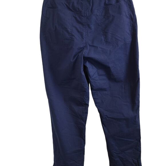 Ralph Lauren Women's Navy Classic Nautical Cropped Pedal Pushers Pants Slacks 0 - Picture 4 of 13